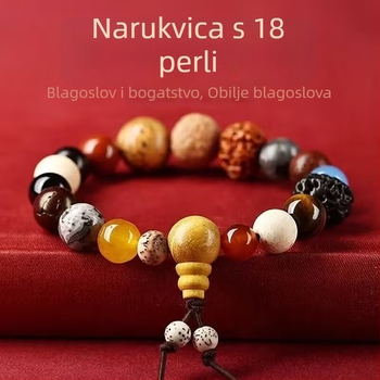 Bodhi narukvica, vintage stil, unisex, ručna izrada