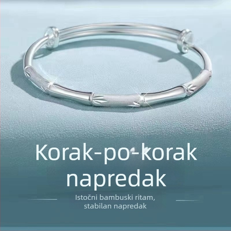 Bakrena žena narukvica u minimalističkom geometrijskom stilu, elektroplatirana, dekorativan komad za ruku