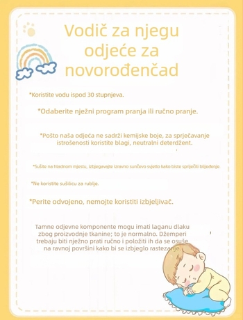 Bebin kombinezon od Lyocell Tencel vuna, unisex, dugi rukav, za dob 0–12 mjeseci