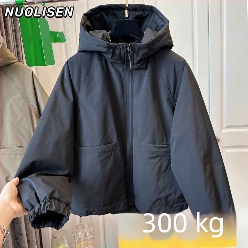 Plus veličina zimska puffer jakna s kapuljom, udoban kroj, debela pamučna jakna za žene