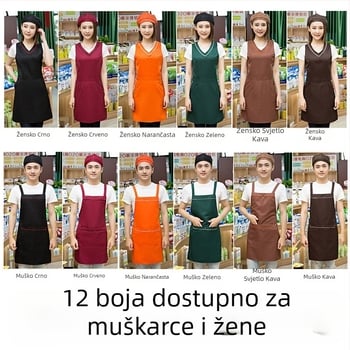 Set pregača s kapom, bez rukava, otporan na zaprljanje, materijal: Drugo