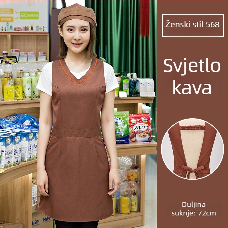 Set pregača s kapom, bez rukava, otporan na zaprljanje, materijal: Drugo