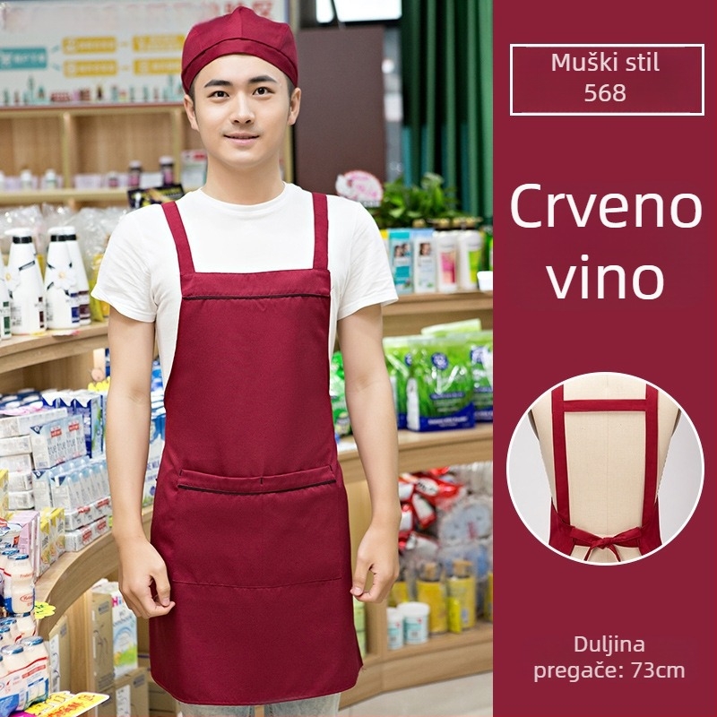 Set pregača s kapom, bez rukava, otporan na zaprljanje, materijal: Drugo