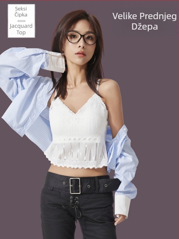 Camisola s floralnim uzorkom, mješavina nylon-spandex, kratka duljina 40–50 cm, uski kroj (tregeri)