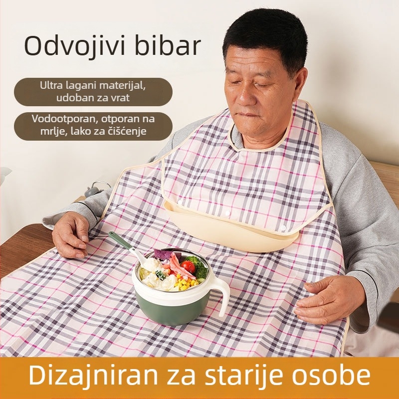 Odrasli vodootporni salivar za hranjenje, odvojivi, pamuk, unisex, brend Hfine