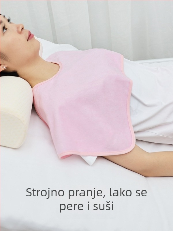 Saliva bib za obroke i lijekove, bambusova vlakna, vodootporna barijera, jednofarbni uzorak
