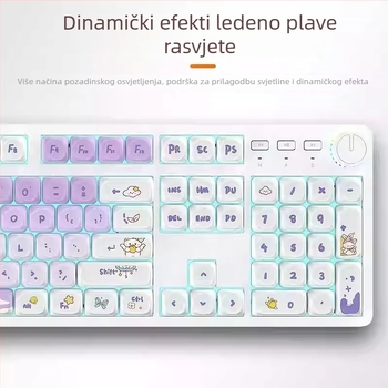 Mehanička tipkovnica, 104 tipke, osovina, žično, za stolna računala