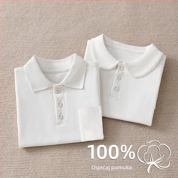 Unisex polo majica od pamuka, dugi rukav, 81–95% pamuk, jesen 2025