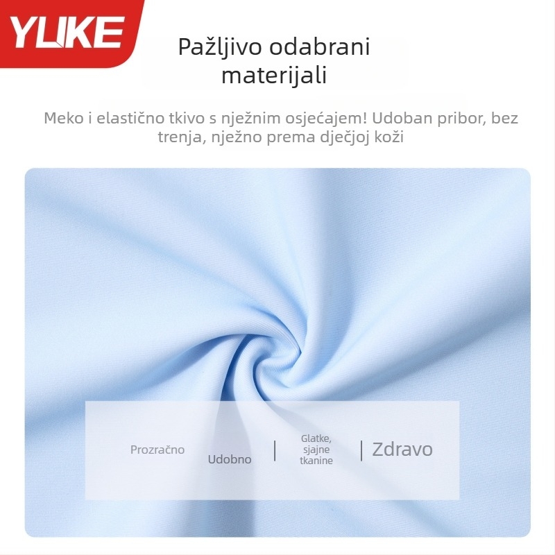 Djevojački dvodijelni kupaći kostim s dugim rukavima, zaštita od sunca, plivački trening set, novi model 2025