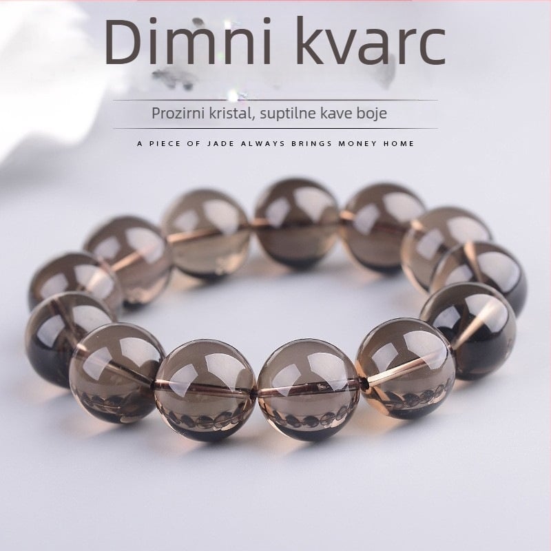 Narukvica od Tea Crystal perlica od 8 mm, bez bočnih kamenova, lagani luksuzni stil