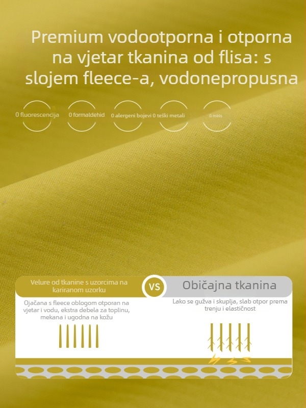 Dječja vjetrovita jakna s kapuljom za dječake - jesen 2025, podstava od flisa, vanjska najlonska tkanina, stojeći ovratnik, zatvarač