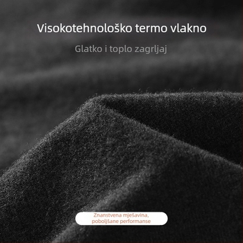 Muška zimska termalna majica s mikroflísom, dugi rukavi, brzo se suši, za skijanje, trčanje i fitness