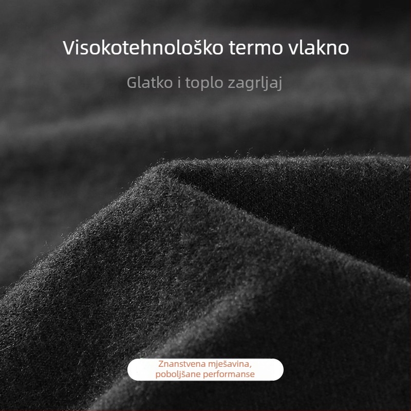 Muška zimska termalna majica s mikroflísom, dugi rukavi, brzo se suši, za skijanje, trčanje i fitness