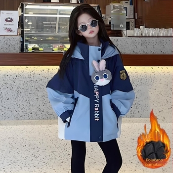 Dječja jakna s kapuljom za djevojčice – pamuk mješavina 51–70%, korejski stil, proljeće 2025, za novorođenčad (0–1 godina)