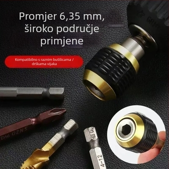 Šesterokutni brzi zamjenski adapter – produžni štap za električnu bušilicu, šesterokutni osovinski dio, alat za demontažu (1 komad ili 2 komada)