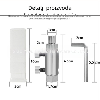 Hedaohardware 5-dijelni set alata za demontažu – univerzalni izvijači za navoje slavina i cijevi, materijali PP/TPR/karbonsko čelik