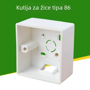 Crown 86-tip otvorena montažna kutija za spojnicu za zidni prekidač, PVC otporna na plamen