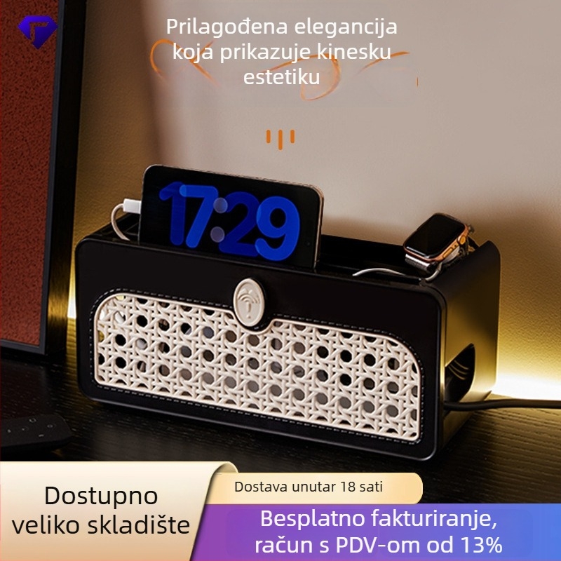 Desktop kabelski organizator, kutija za pohranu kablova, ABS plast, model 1017, 1 kom, za kabelske žice slušalica