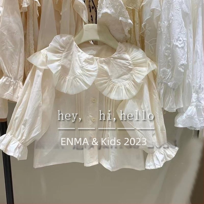 Dječja pamučna košulja za djevojčice s golom lutke, dugi rukavi, za uzrast 3–8 godina, proljeće 2025