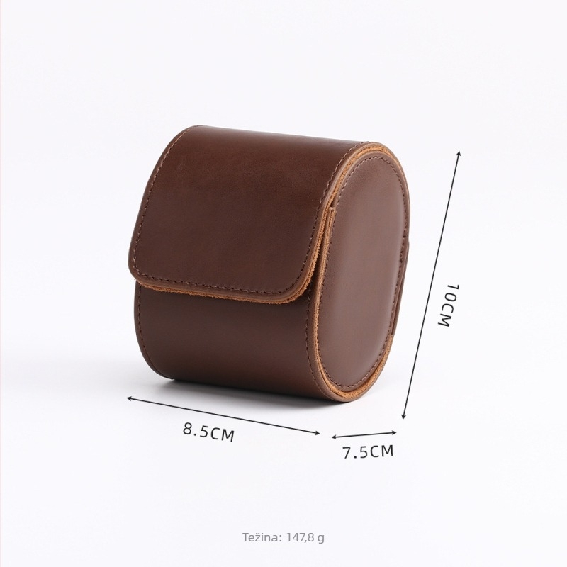 OJR kutija za mehaničke satove, prijenosna putna kutija, PU koža + baršun, gravurna otisak, za poklon i pakiranje nakita, pakiranje: OPP/bijela kutija