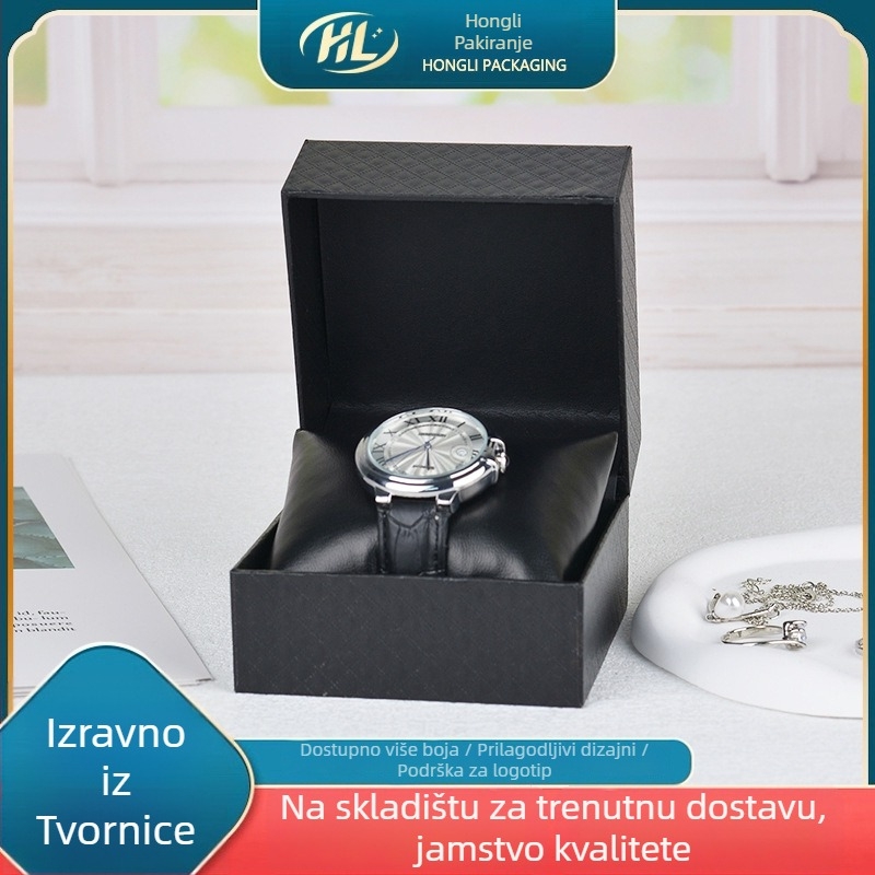 Prilagođena plastična kutija za satove s brončanim završetkom, model 6219, kutija za pakiranje poklona i nakita