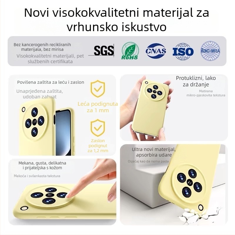 Kućište za OPPO Find X8 Ultra od tekućeg silikona, potpuno pokriće, otporno na trošenje, otporno na pad, otporno na otiske prstiju