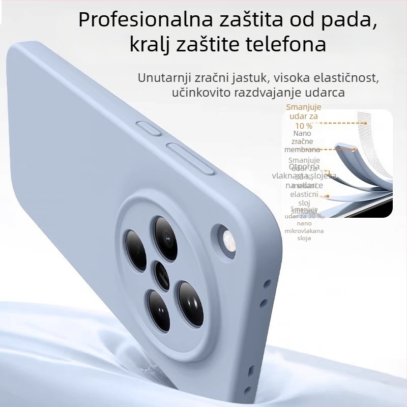 Kućište za OPPO Find X8 Ultra od tekućeg silikona, potpuno pokriće, otporno na trošenje, otporno na pad, otporno na otiske prstiju