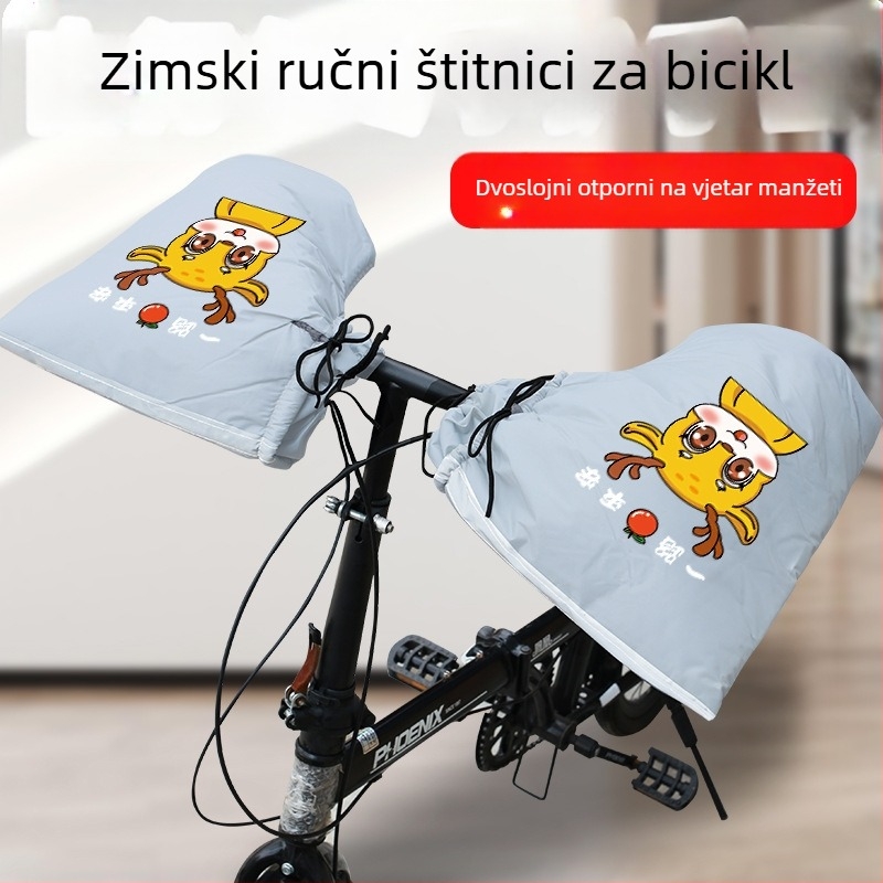 Zimske rukavice za biciklizam – fleece podstava, vodootporan PVC materijal, unisex za odrasle, MTB i rukavice za utrke