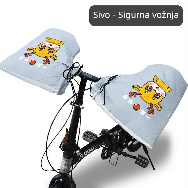 Zimske rukavice za biciklizam – fleece podstava, vodootporan PVC materijal, unisex za odrasle, MTB i rukavice za utrke