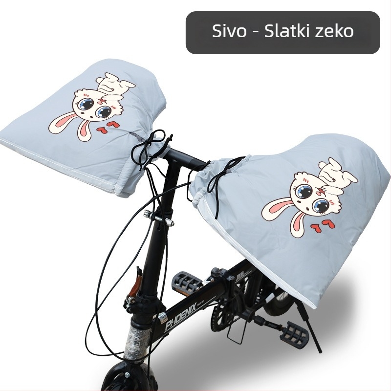 Zimske rukavice za biciklizam – fleece podstava, vodootporan PVC materijal, unisex za odrasle, MTB i rukavice za utrke