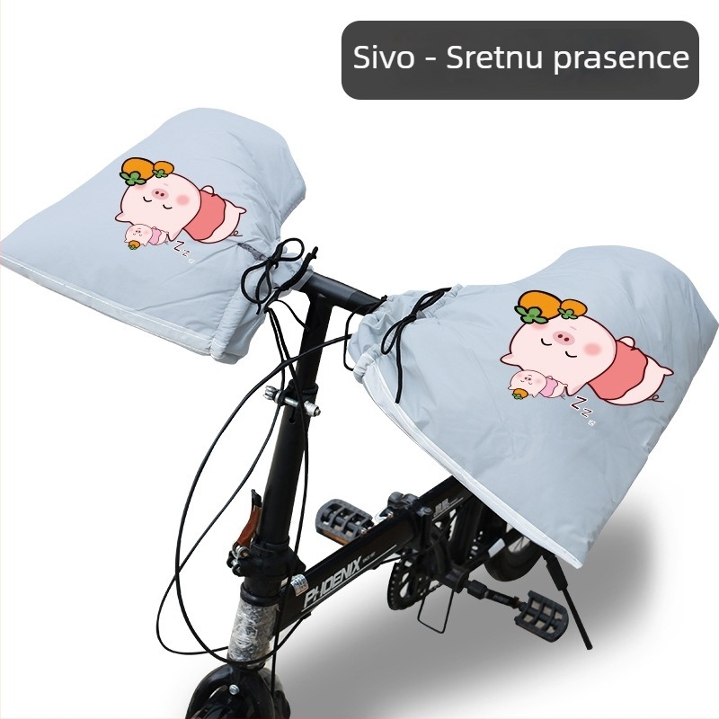 Zimske rukavice za biciklizam – fleece podstava, vodootporan PVC materijal, unisex za odrasle, MTB i rukavice za utrke