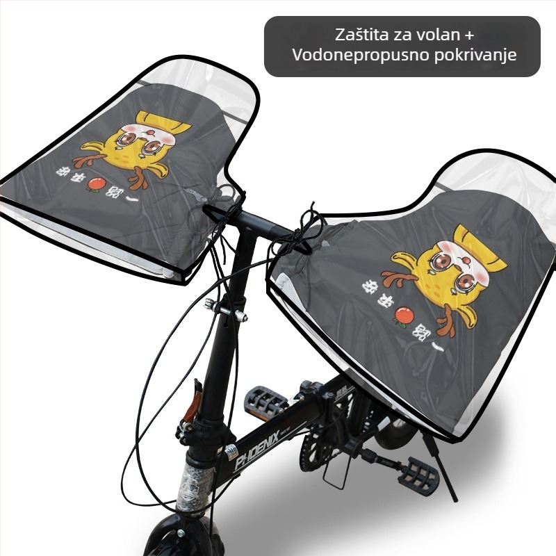 Zimske rukavice za biciklizam – fleece podstava, vodootporan PVC materijal, unisex za odrasle, MTB i rukavice za utrke