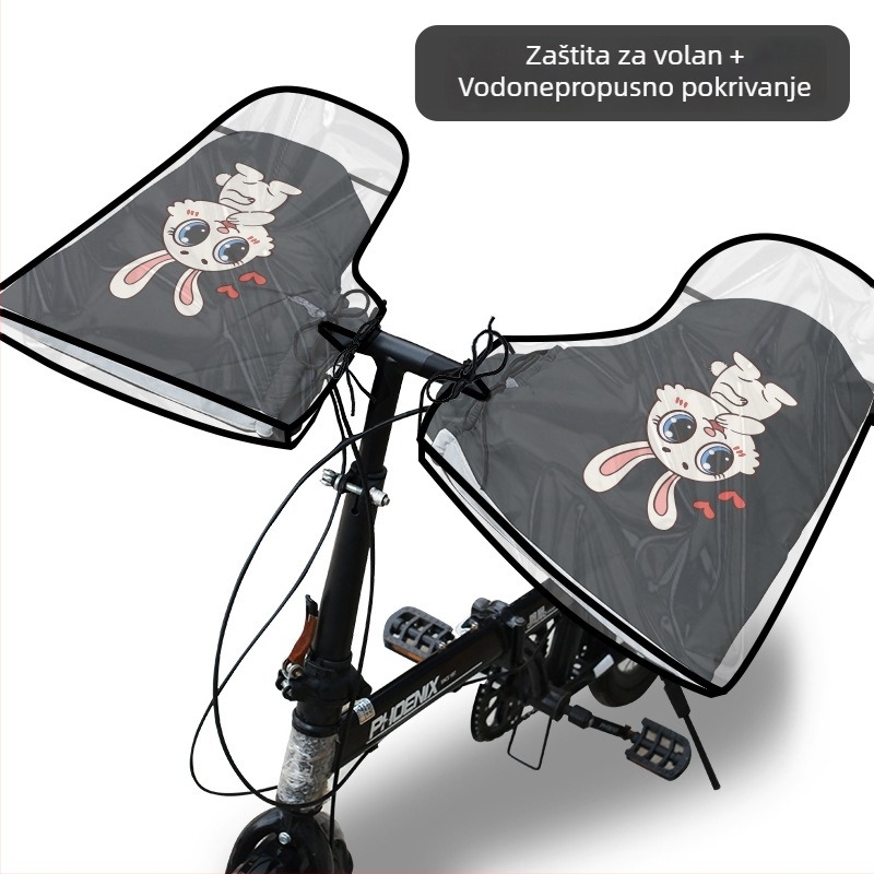 Zimske rukavice za biciklizam – fleece podstava, vodootporan PVC materijal, unisex za odrasle, MTB i rukavice za utrke
