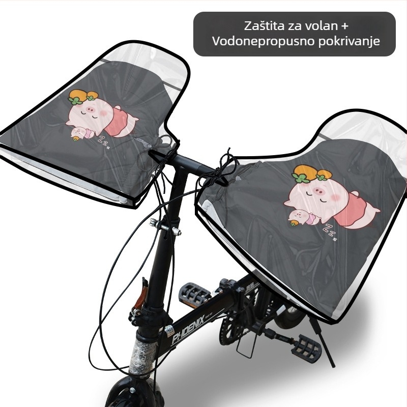 Zimske rukavice za biciklizam – fleece podstava, vodootporan PVC materijal, unisex za odrasle, MTB i rukavice za utrke