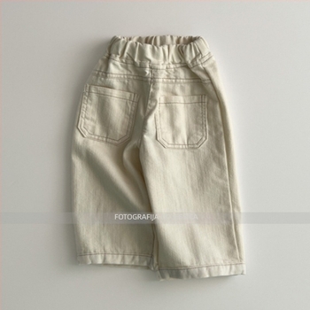 Dječje farmerice ravnih nogavica, korejski stil, 95% pamuk, visoki struk s elastikom, za djecu od 3 do 8 godina