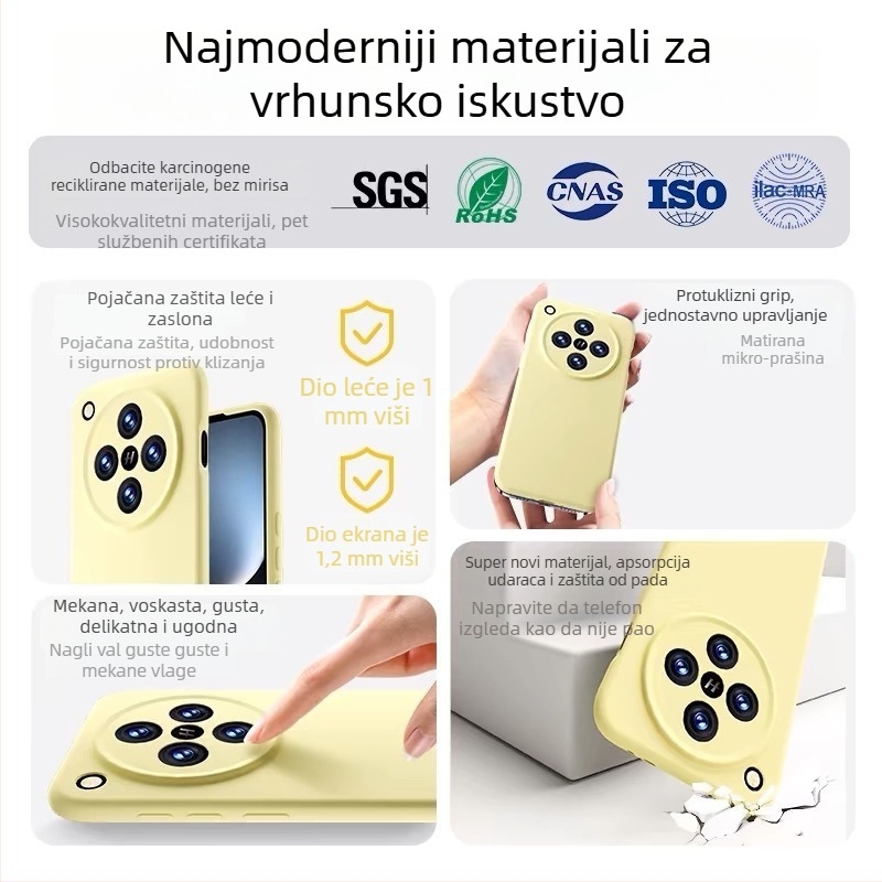 Futrola za OPPO – tekući silikon, cjelovita zaštita, otpornost na pad, otpornost na habanje, otpornost na otiske prstiju