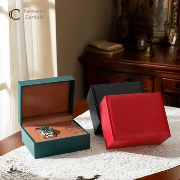 Kutija za prikaz sati Laengdas, na skladištu, visoko gustoće vlaknasta ploča, prilagođena izrada, završna ambalaža