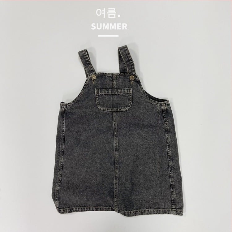 Dječja denim haljina s trakama u korejskom stilu, glavni materijal 100% pamuk, uzrast 3–8 godina, ljeto 2025