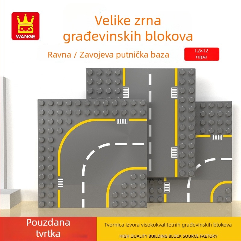 Putna baza za blokove, kompatibilna s LEGO velikim blokovima, modeli 905–907, Wange, ABS plast
