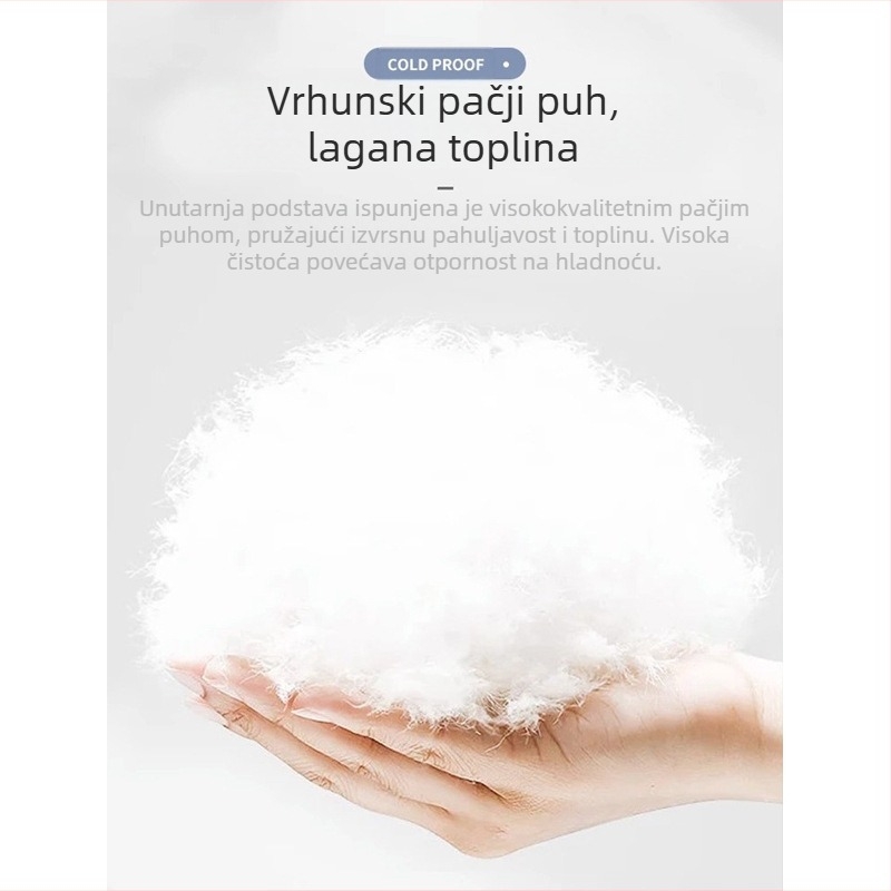 Muška kratka puffer jakna, zima 2024, ležerni stil, kapuljača, zatvarač, uski kroj