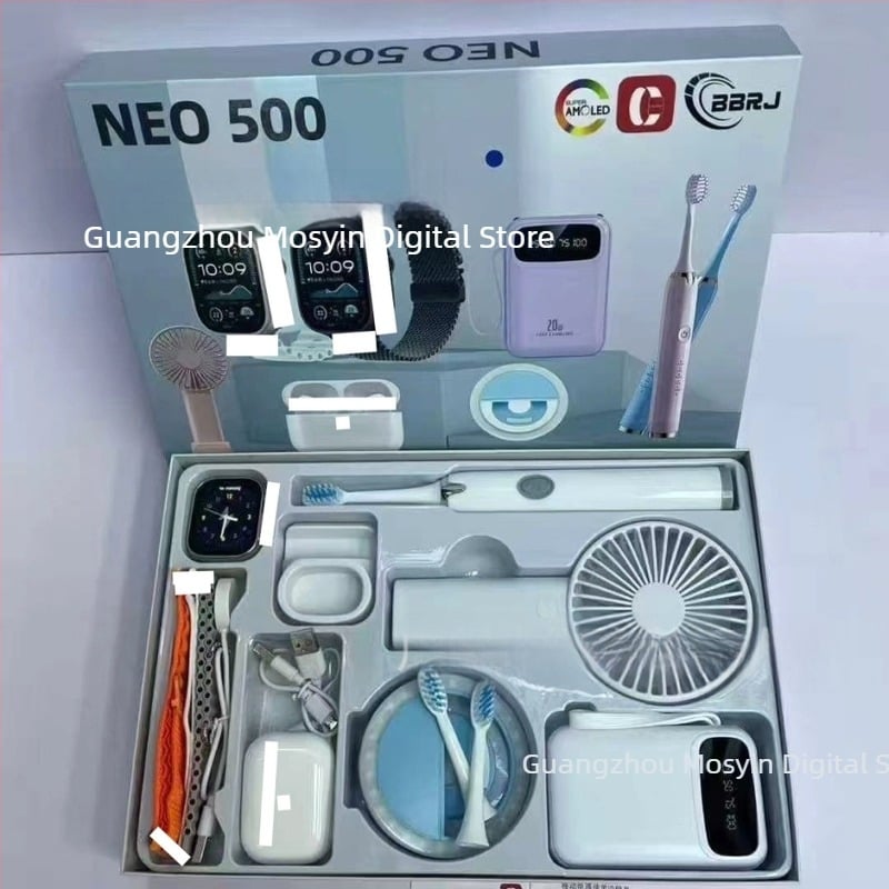 Neo500 pametni sat za muškarce i žene s AMOLED zaslonom, praćenje otkucaja srca, brojanje koraka, Bluetooth pozivi, magnetsko punjenje