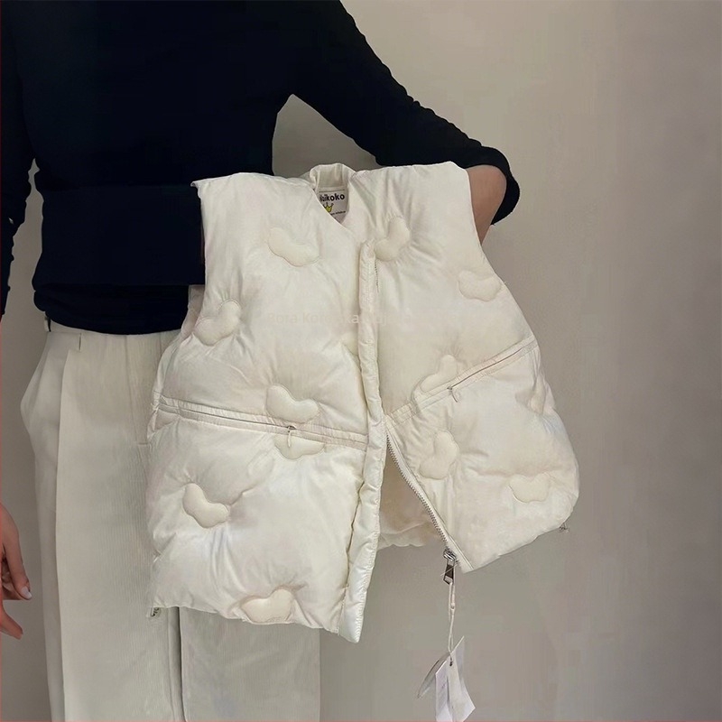 Dječja down vest bez rukava za jesen, uzrast 3-8 godina, punilo gusje perje 86-90%, poliester vanjska tkanina