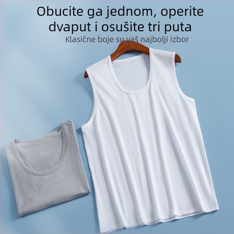 Muški potkošulja od 100% pamuka, opušten kroj, jednobojno, sportski osnovni sloj, za četiri sezone