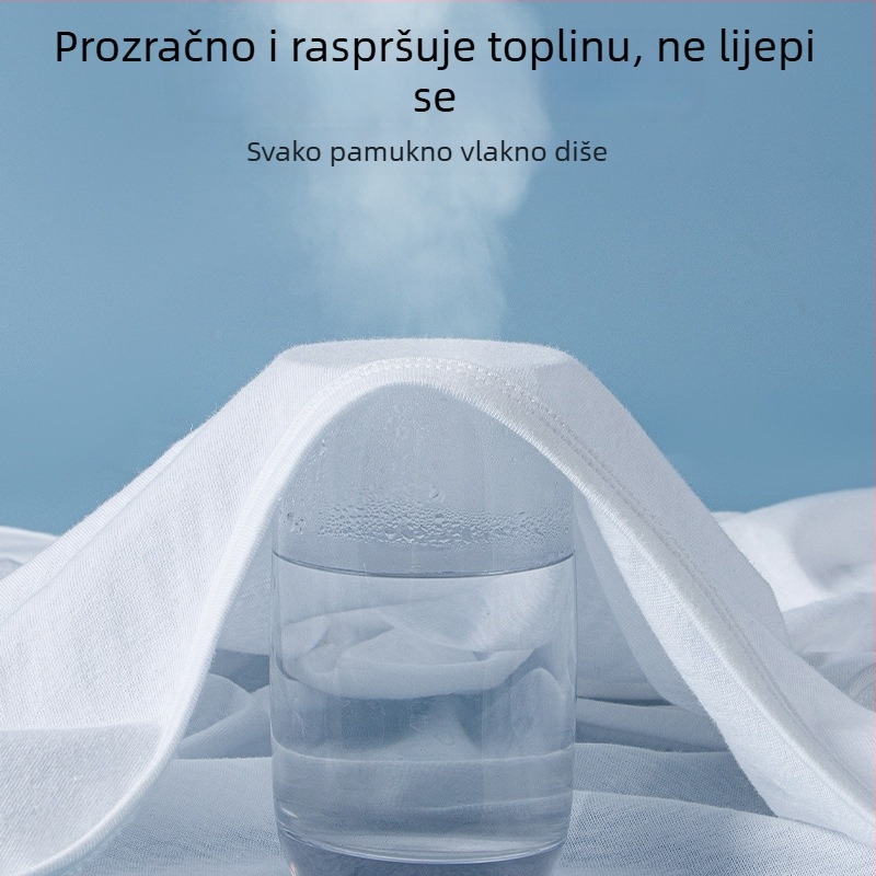 Muški potkošulja od 100% pamuka, opušten kroj, jednobojno, sportski osnovni sloj, za četiri sezone