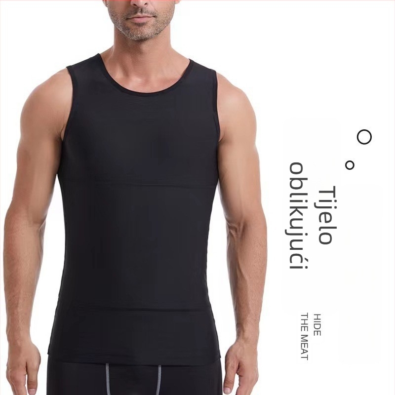 Muška sportska vest, uski kroj, najlon 80% materijal, sportska upotreba, ljeto 2024