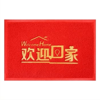 Ulazna podloga PVC; pravokutni oblik; izrada od pjene i svilenog kruga; pogodno za ulaz, balkon i komercijalne prostore; moderan minimalistički stil.