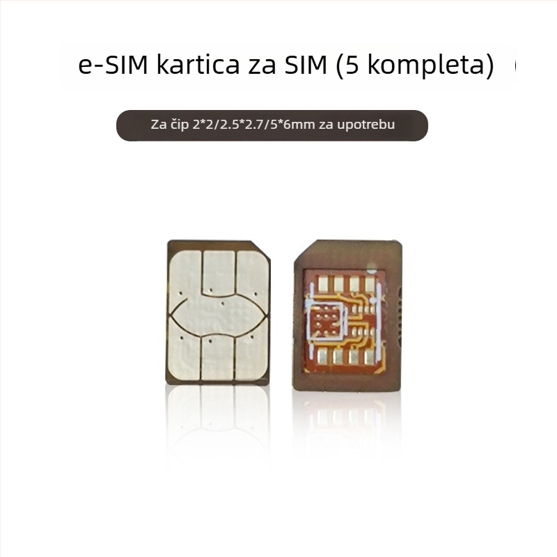 Pametni sat adapter ploča: eSIM na Nano-SIM, otpornost na visoke temperature, DIY paket, USB 1.1 sučelje