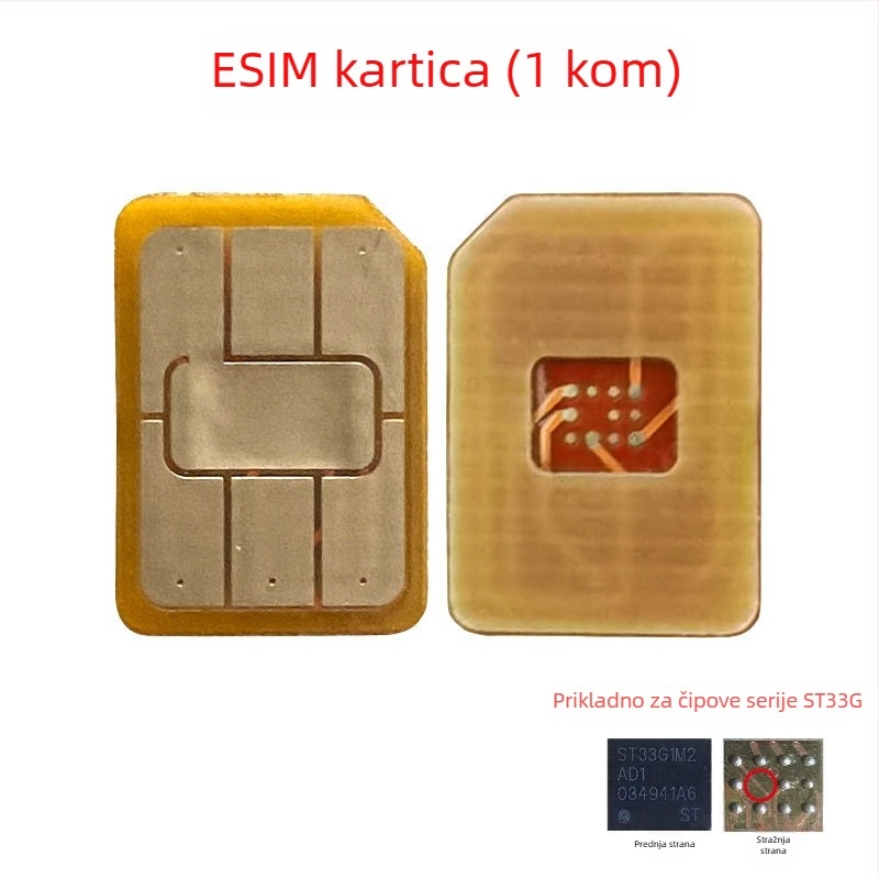 Pametni sat adapter ploča: eSIM na Nano-SIM, otpornost na visoke temperature, DIY paket, USB 1.1 sučelje