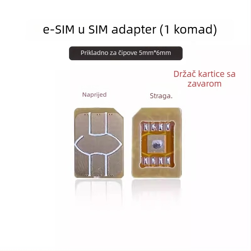 Adapter eSIM na nano SIM za pametni sat, otporan na visoke temperature, vanjska instalacija, USB 1.1 sučelje, OEM dostupan