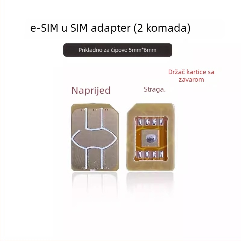 Adapter eSIM na nano SIM za pametni sat, otporan na visoke temperature, vanjska instalacija, USB 1.1 sučelje, OEM dostupan
